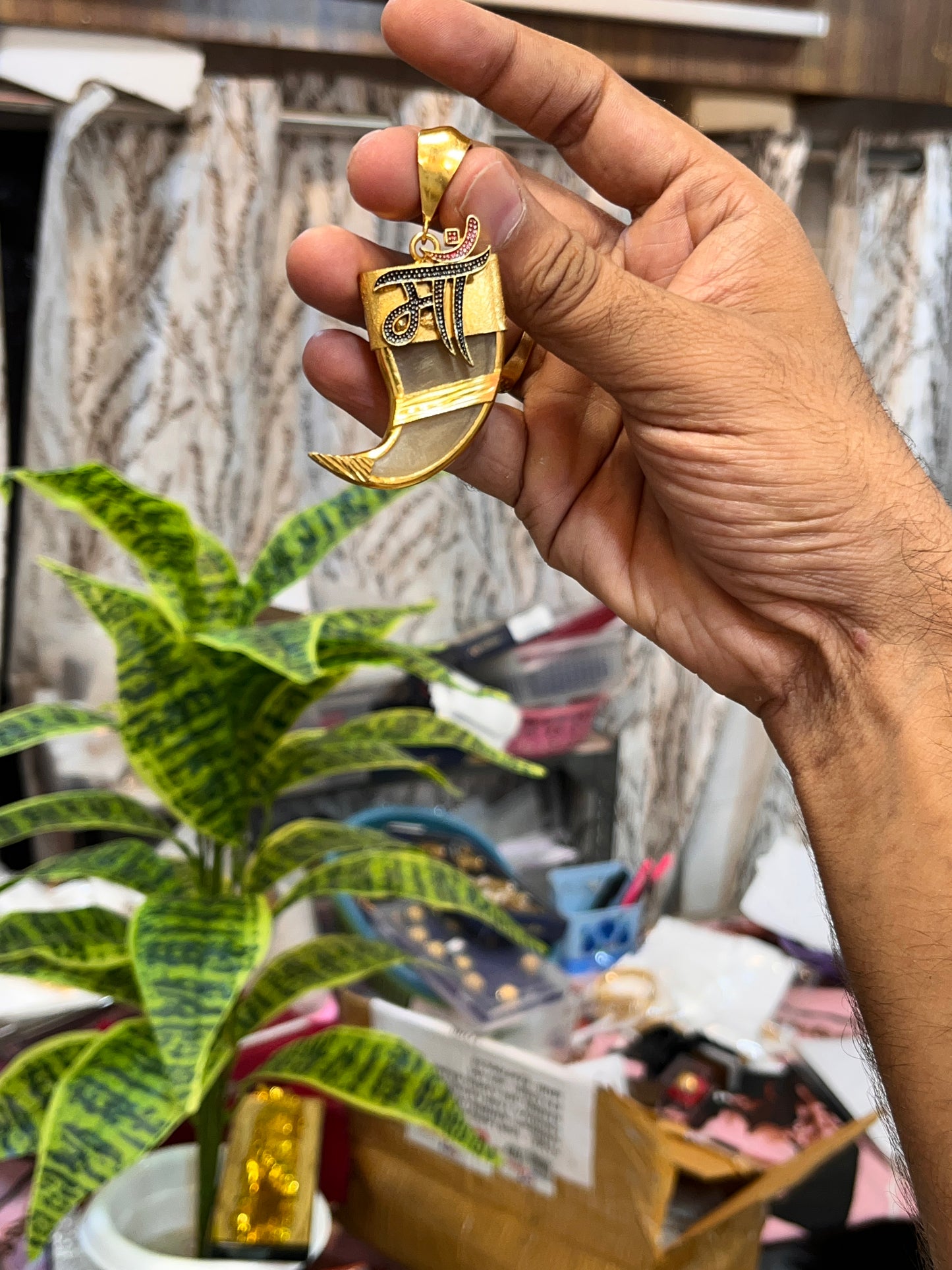 One gram gold neals maa design pandent