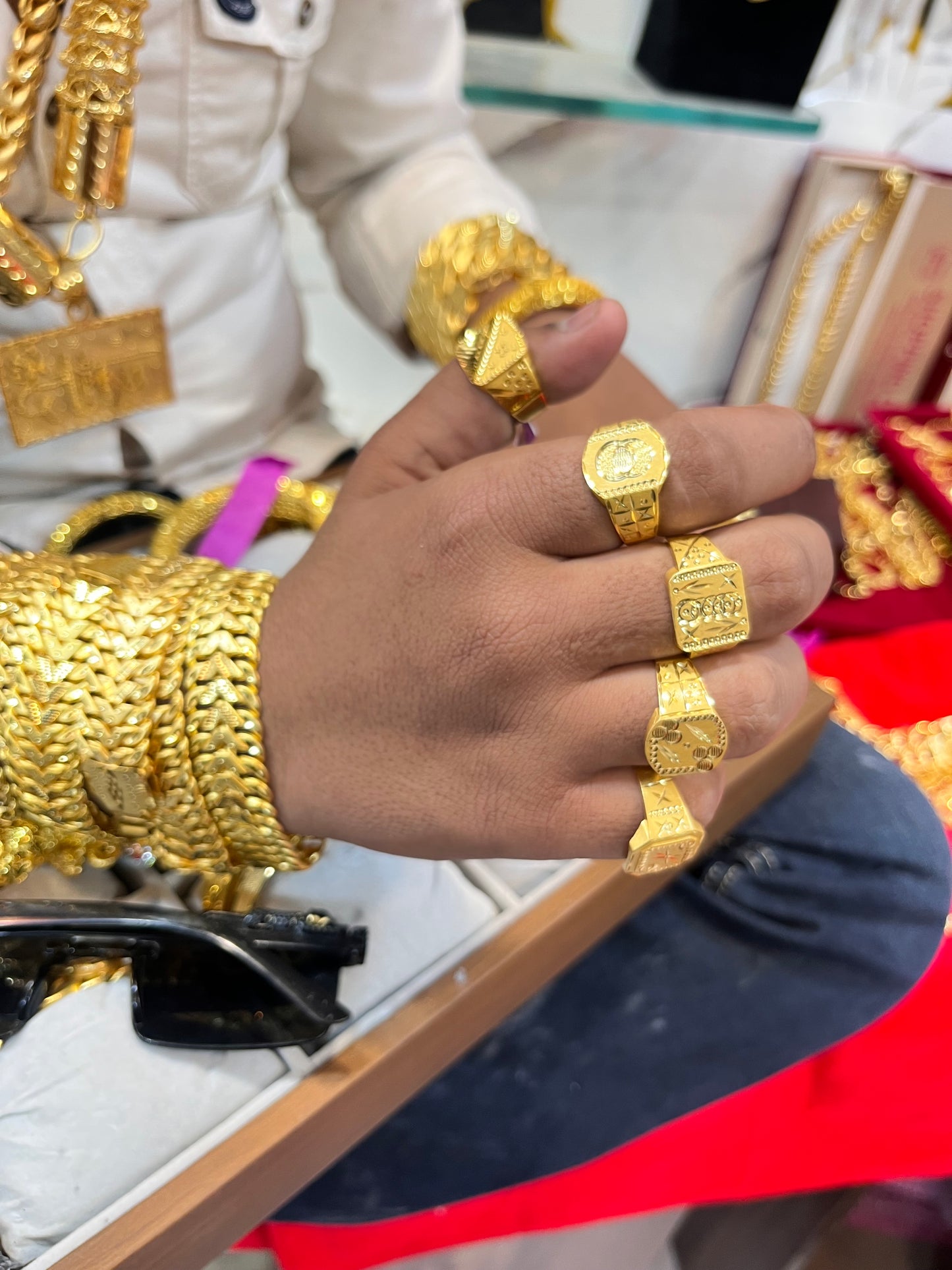 5 pack of men’s premium design rings