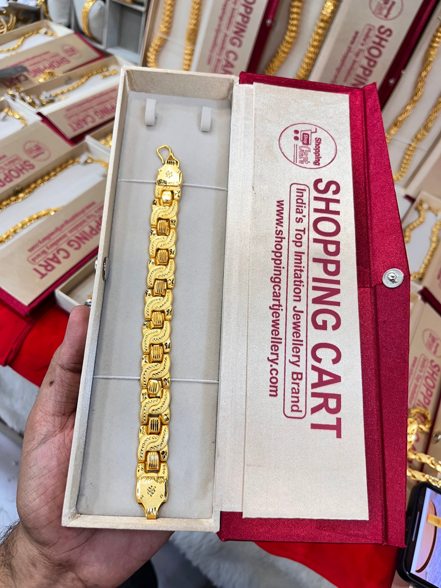 One gram gold plated premium bracelet