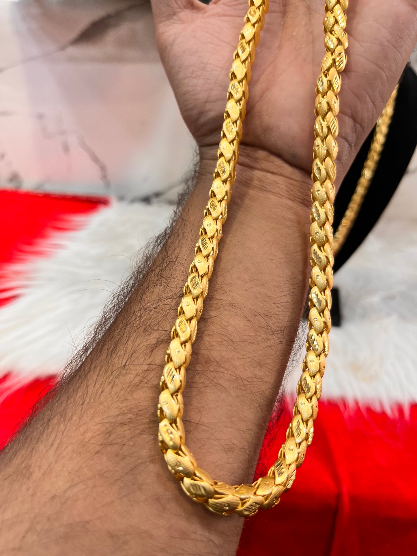 one gram gold plated golfy design chain