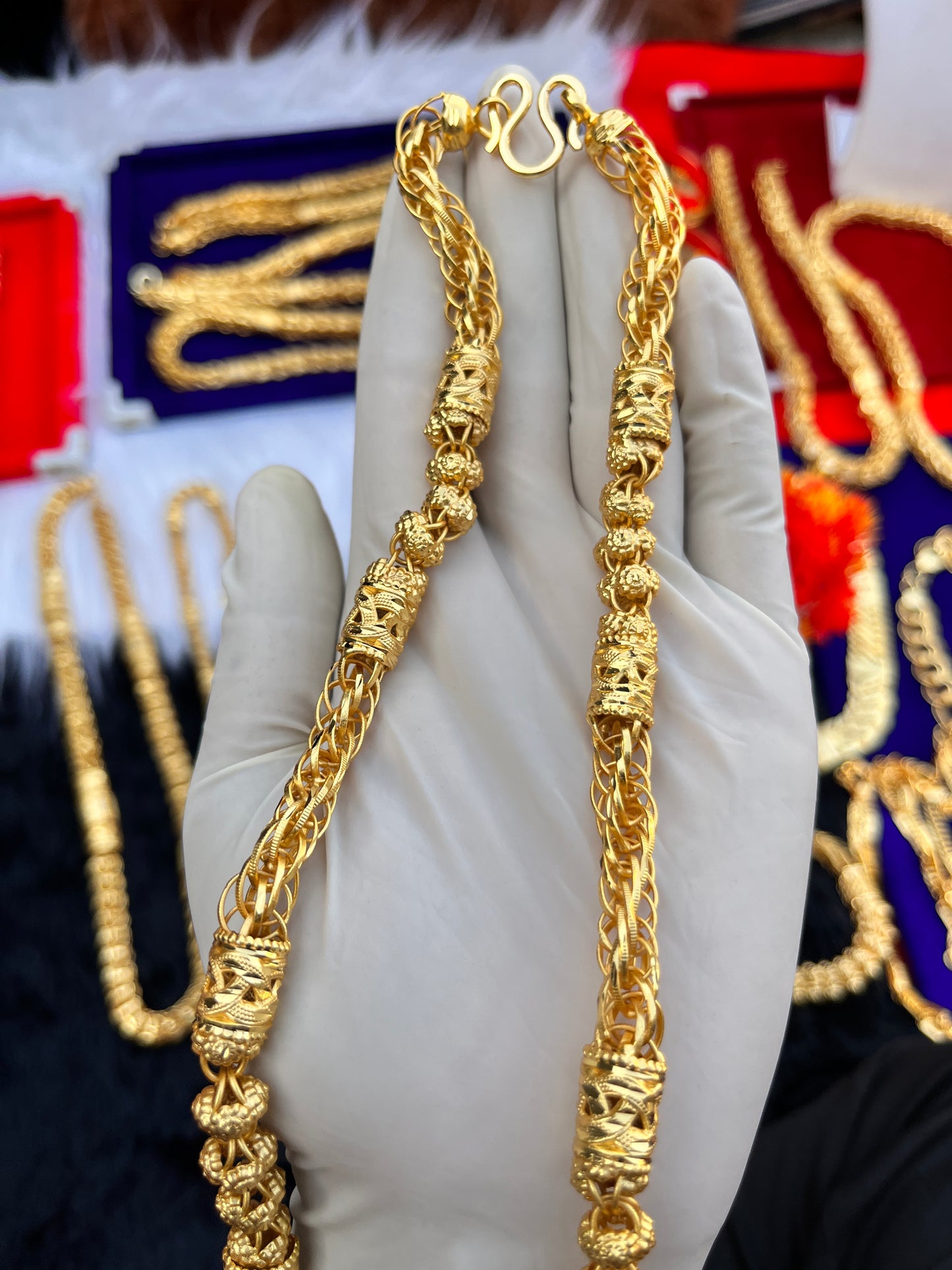 Men's one gram gold Small Rassa Chain