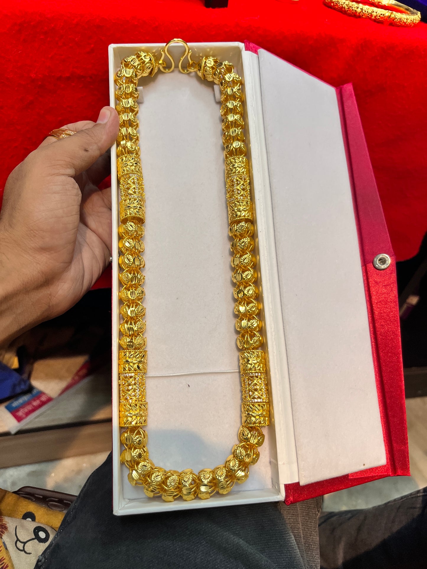 Men's one gram gold Heavy Daimond Chain