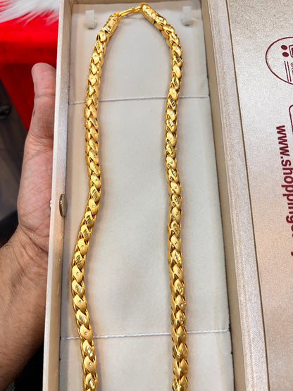 one gram gold plated golfy design chain