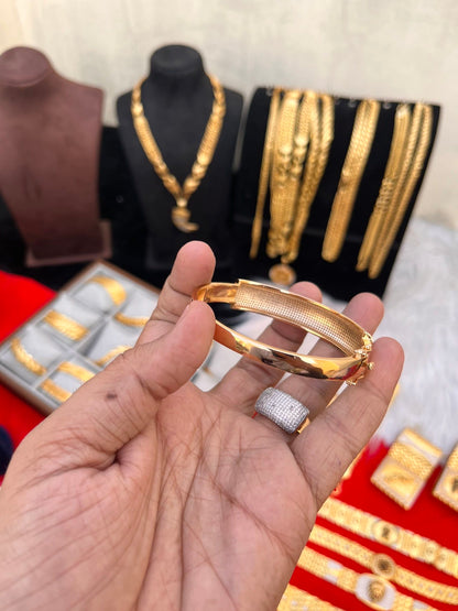 Combo bracelet & ring fully daimond rose gold plated premium quality