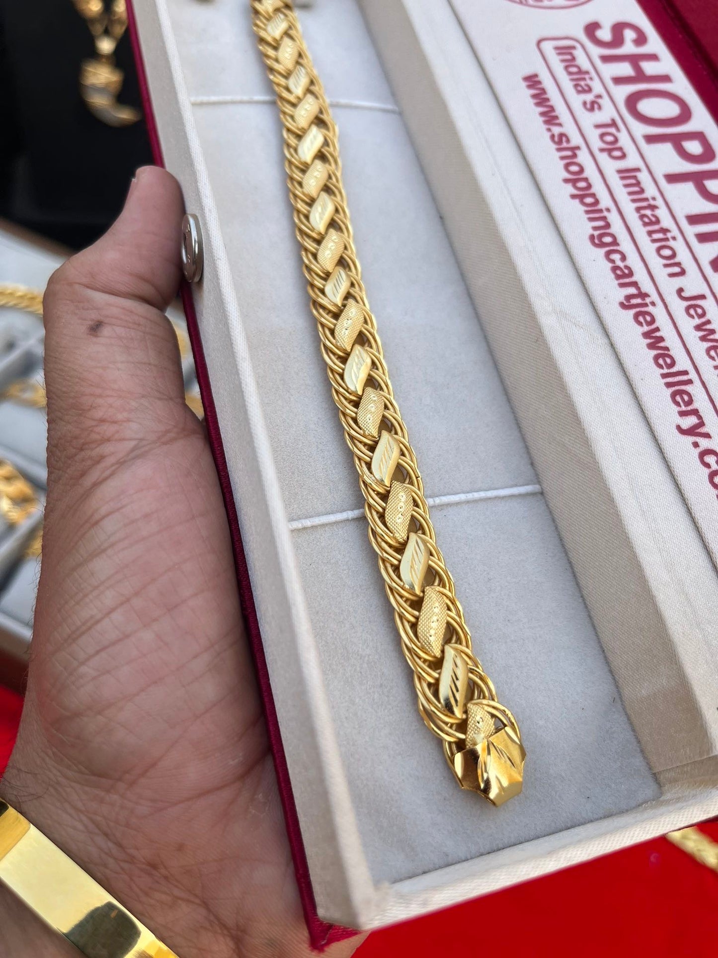 one gram gold plated lautos salang design bracelet