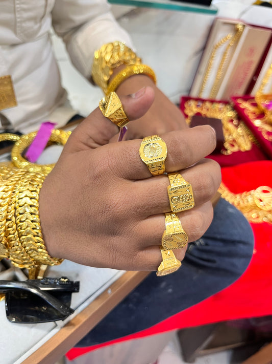 5 pack of men’s premium design rings