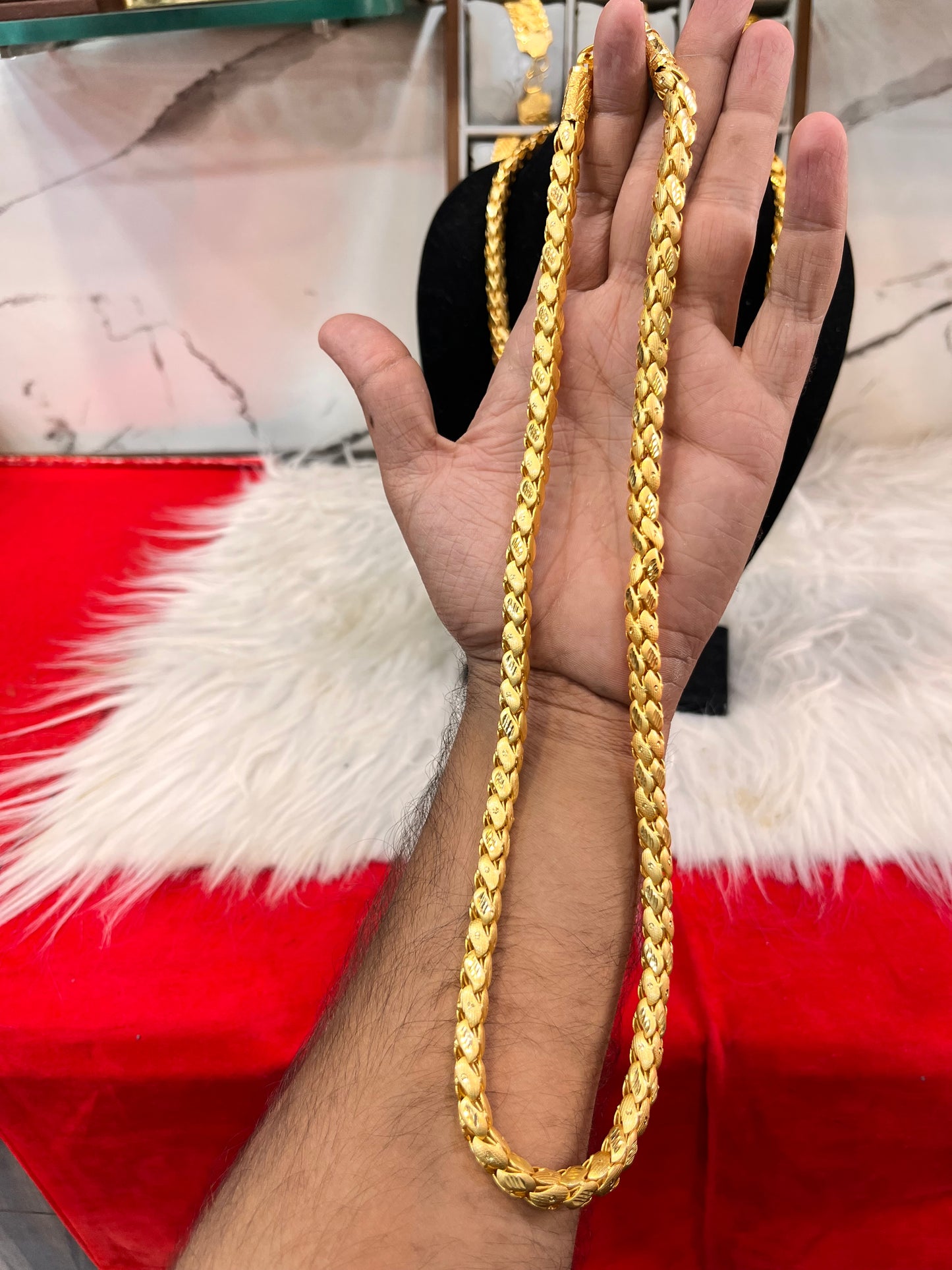 one gram gold plated golfy design chain