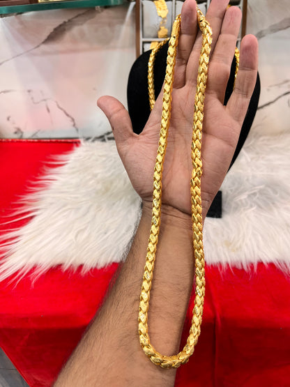 one gram gold plated golfy design chain