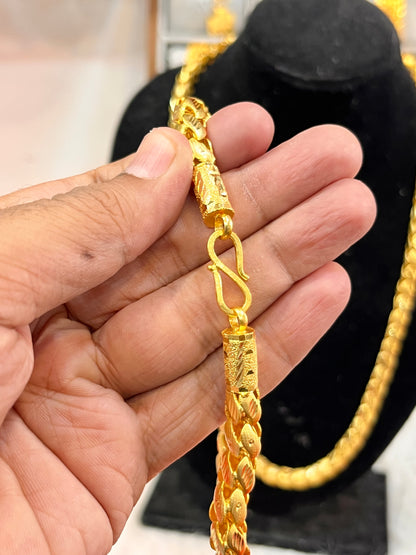 one gram gold plated golfy design chain