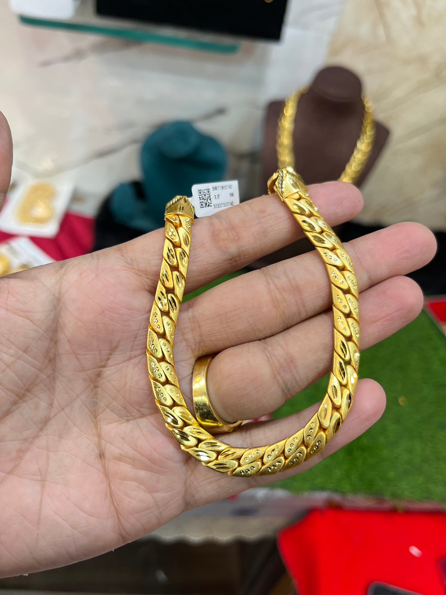 One gram gold plated premium smooth bracelet