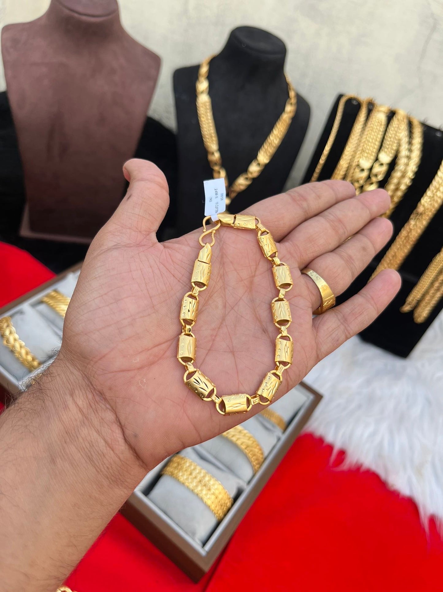 one gram gold plated premium bracelet