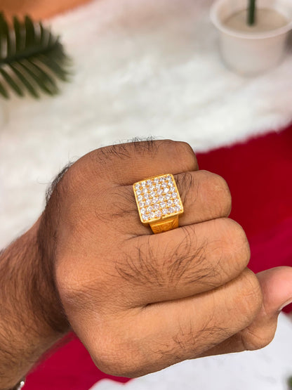 One gram gold plated daimond ring