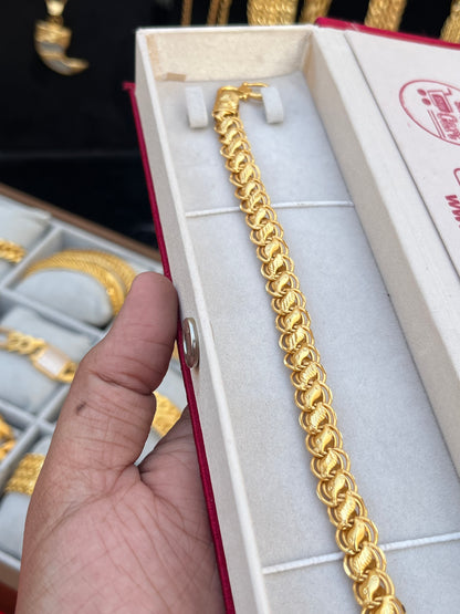 one gram gold plated lautos design bracelet