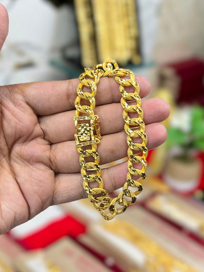 One gram gold plated kadi design bracelet