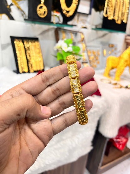 One gram gold plated daimond bracelet