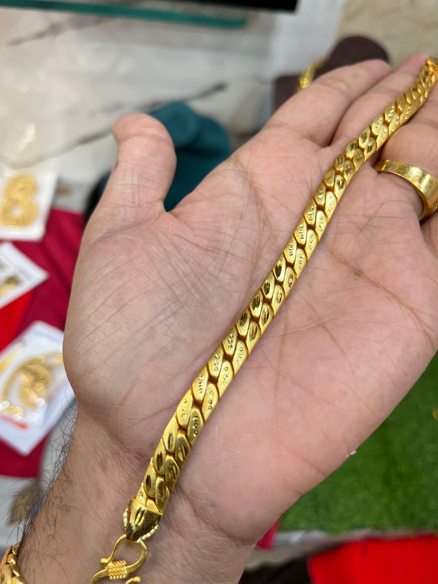 One gram gold plated premium smooth bracelet