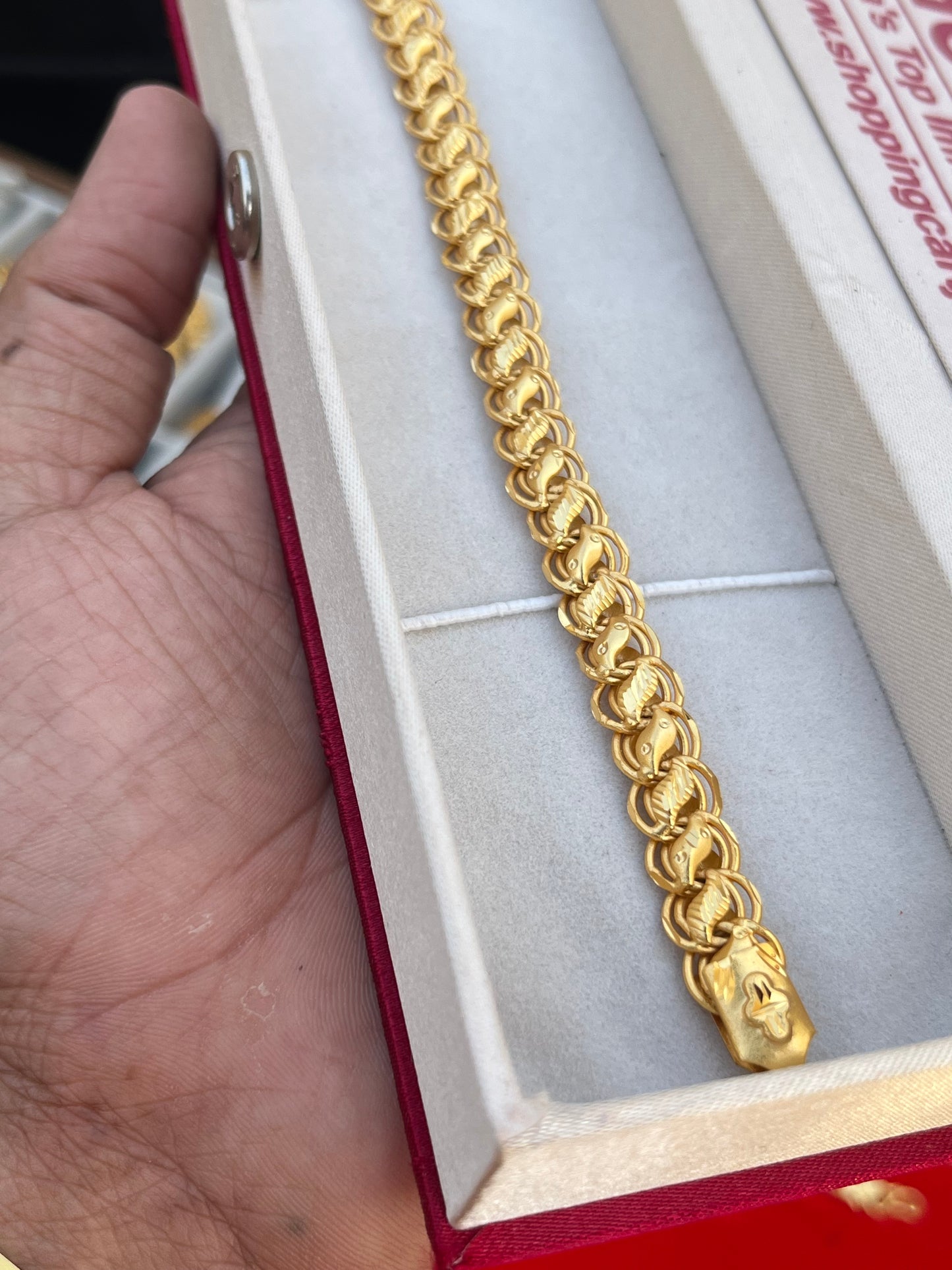 one gram gold plated lautos design bracelet