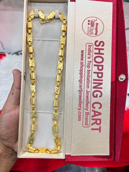 one gram gold slim navabi new design chain