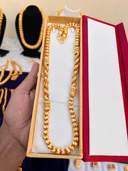 Gold Plated Heavy Guljar Design Chain