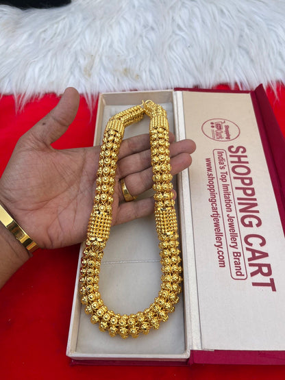 one gram gold heavy fully brodness design chain