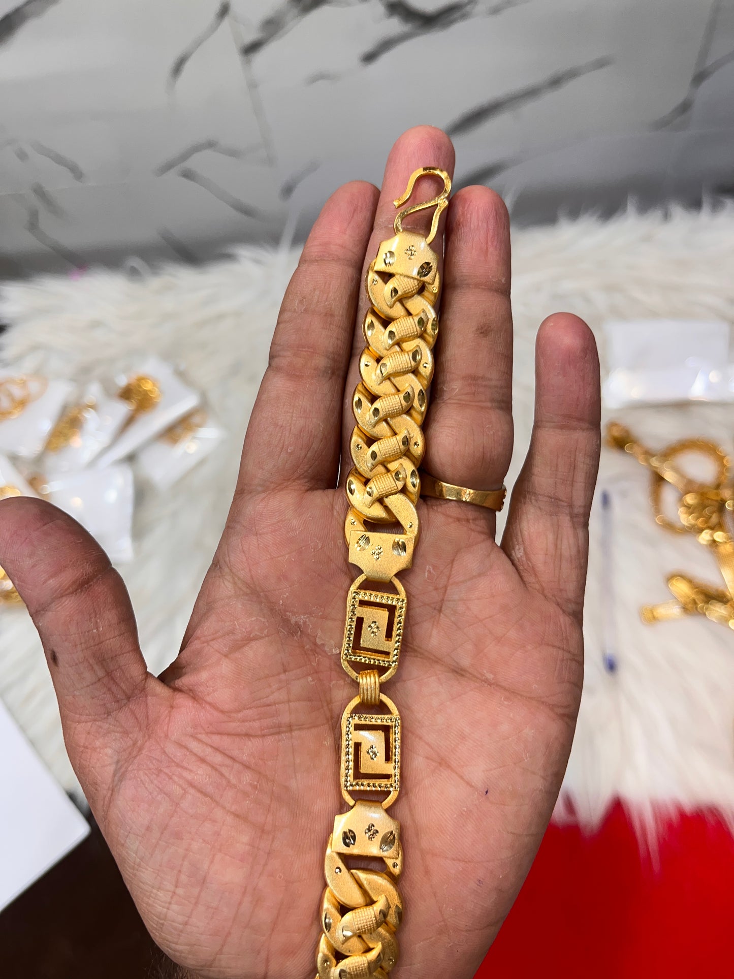 one gram gold plated navabi gudik design bracelet