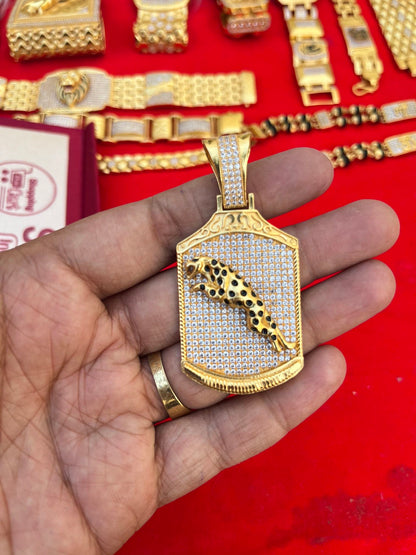 one gram gold fully daimond jeguar big pandent