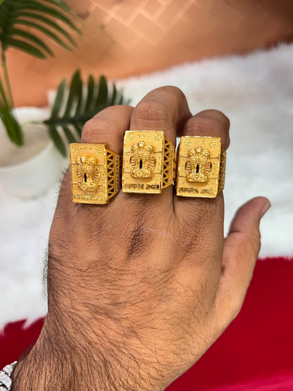 One gram gold plated styamev jayte ring