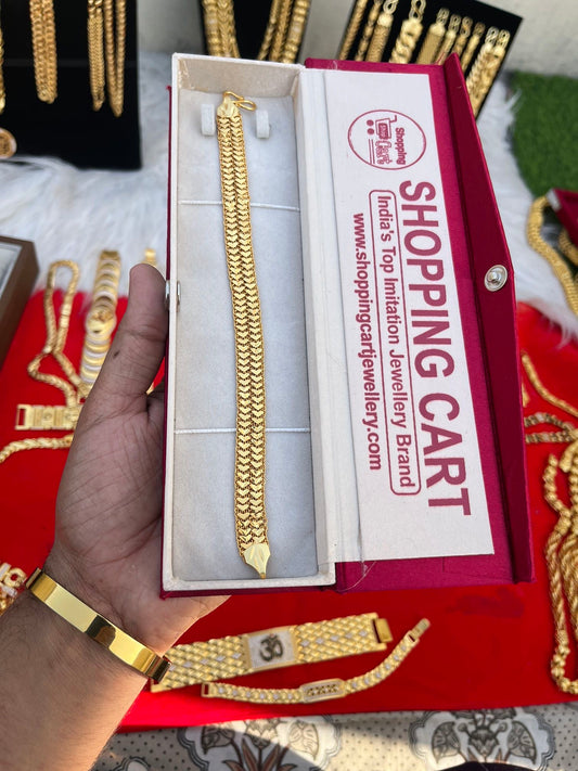 one gram gold heart deisgn bracelet