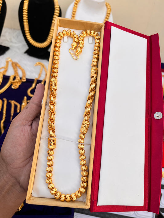 Gold Plated Heavy Guljar Design Chain