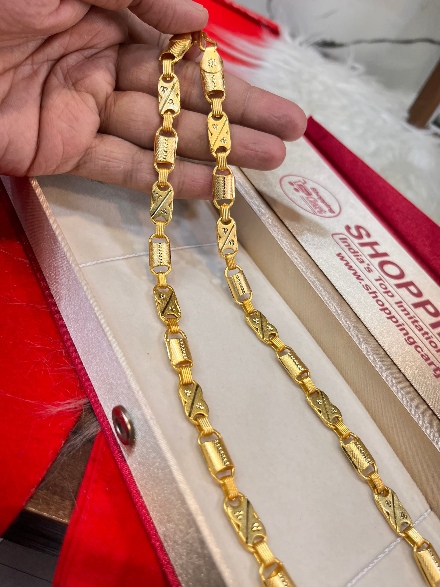 one gram gold slim navabi new design chain