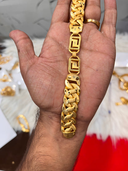 one gram gold plated navabi gudik design bracelet