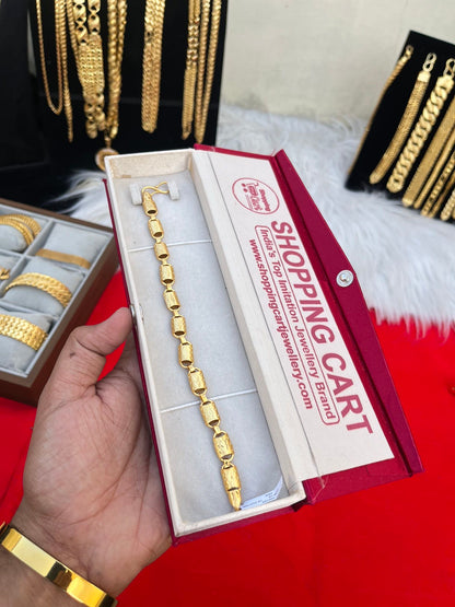 one gram gold plated premium bracelet