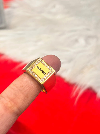 one gram gold plated ram design antitonishk ring