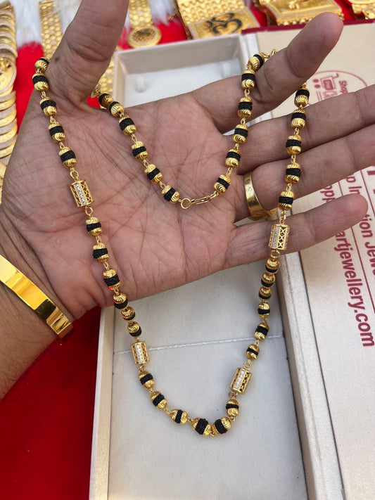 one gram gold plated rudhraksh daimond mala