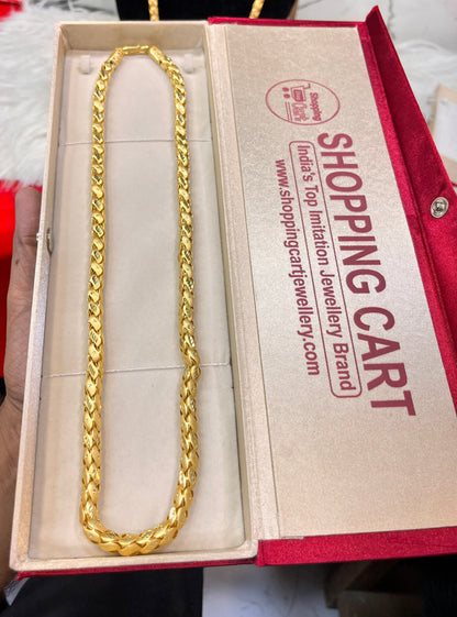 one gram gold plated golfy design chain