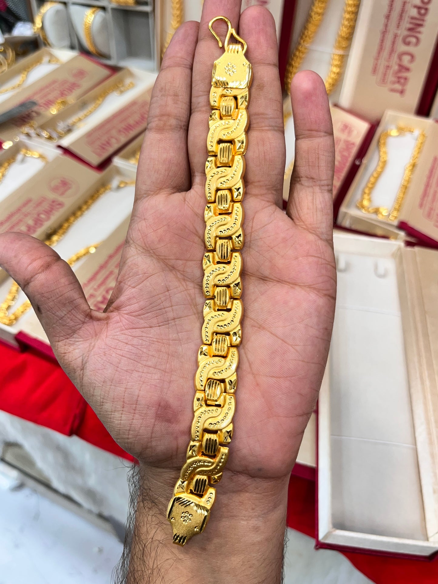 One gram gold plated premium bracelet