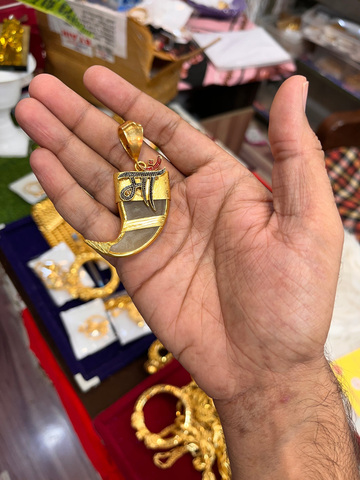 One gram gold neals maa design pandent