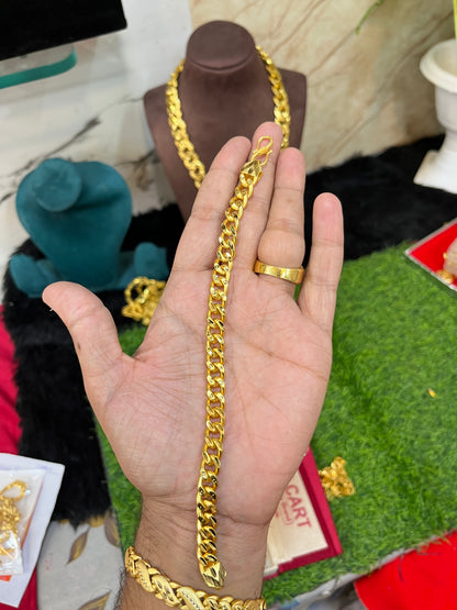 one gram gold plated sachin design bracelet