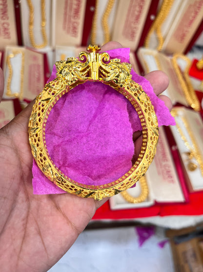 One gram gold plated Chandramukhi small kada