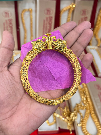 One gram gold plated Chandramukhi small kada
