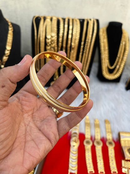 Rodium plated premium punjabi design men’s kada