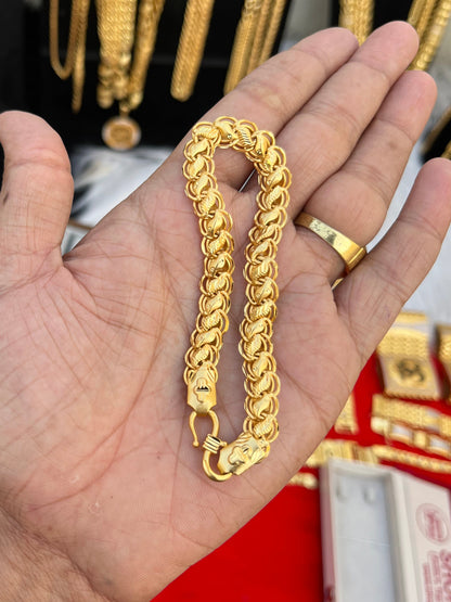 one gram gold plated lautos design bracelet