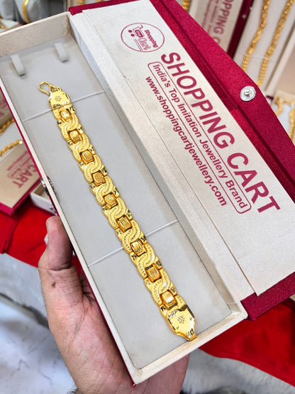 One gram gold plated premium bracelet