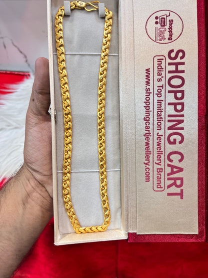 one gram gold plated gudik singapuri chain