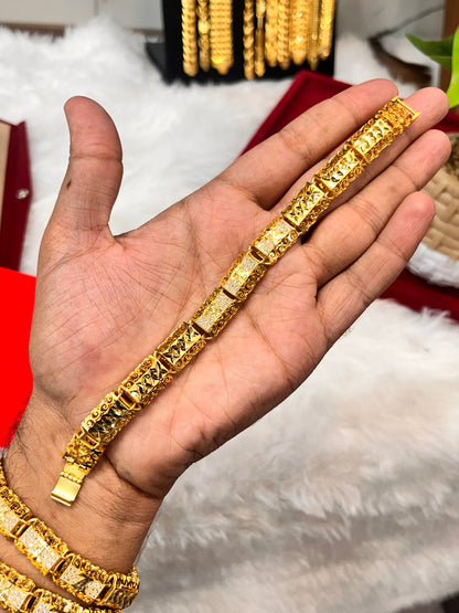 One gram gold plated daimond bracelet