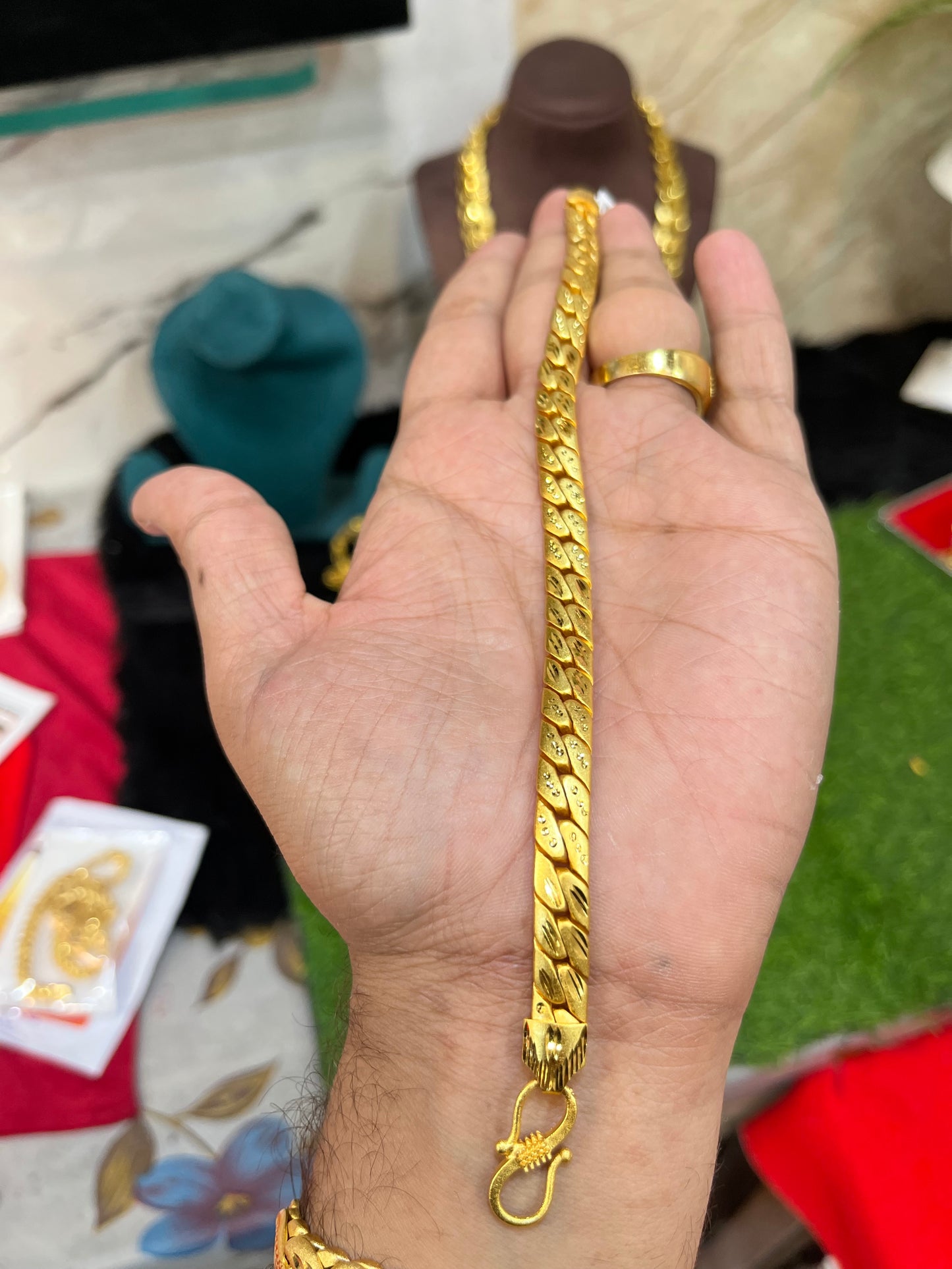 One gram gold plated premium smooth bracelet