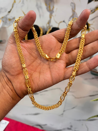 One gram gold plated new indo design premium chain