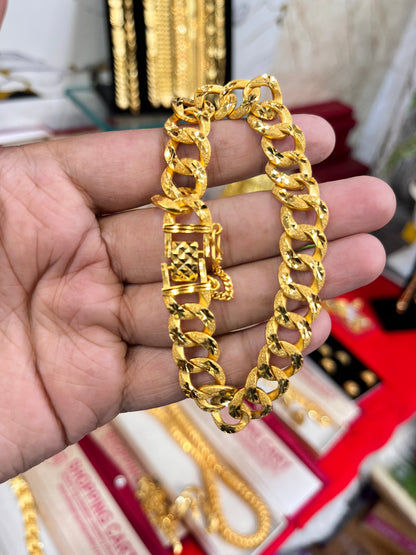 One gram gold plated kadi design bracelet