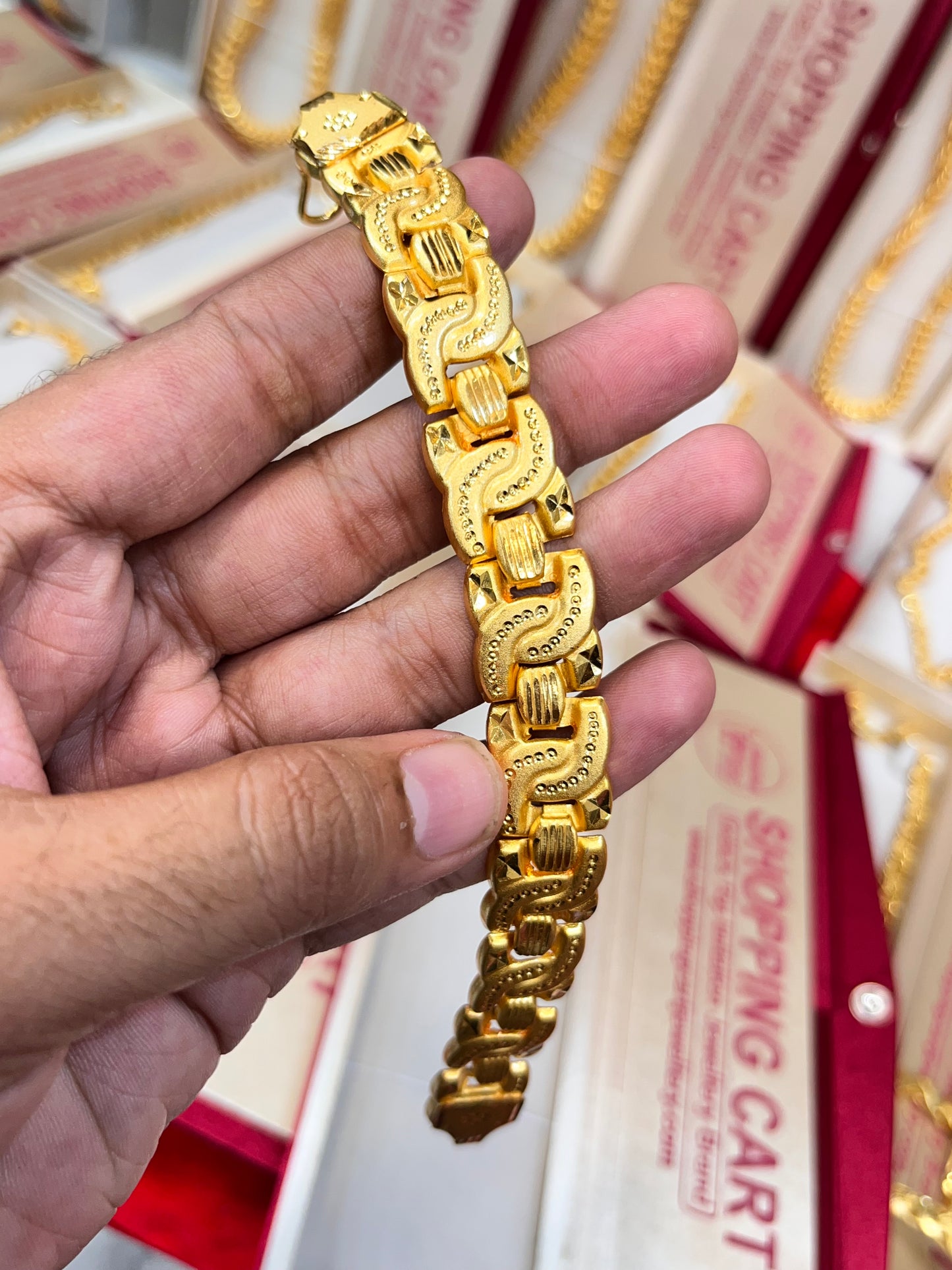 One gram gold plated premium bracelet