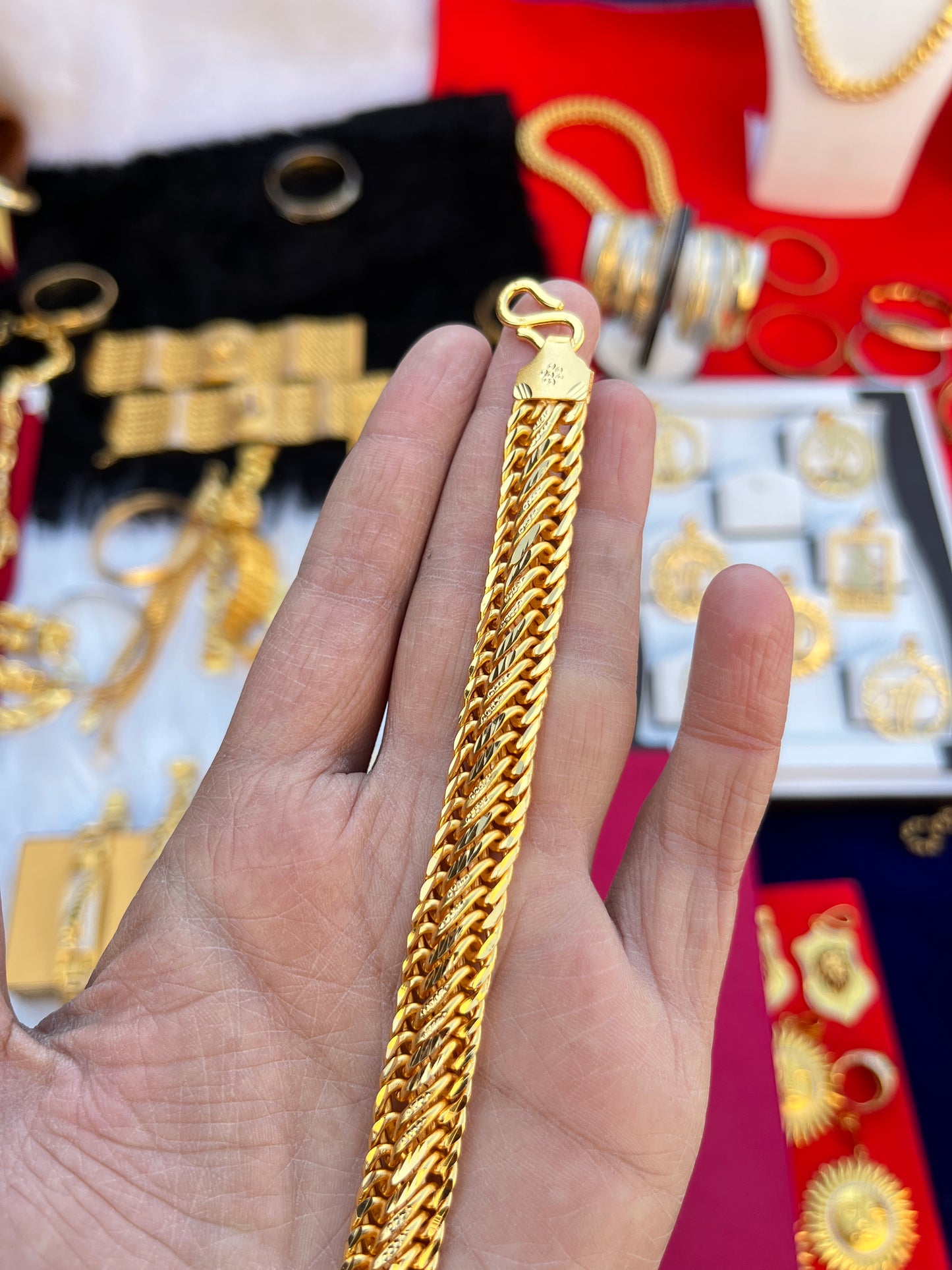 One gram gold plated premium reguler design bracelet